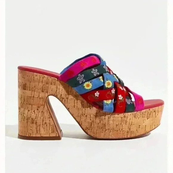 Free People Lisbon Platform Mules Size 8.5 - Picture 9 of 10